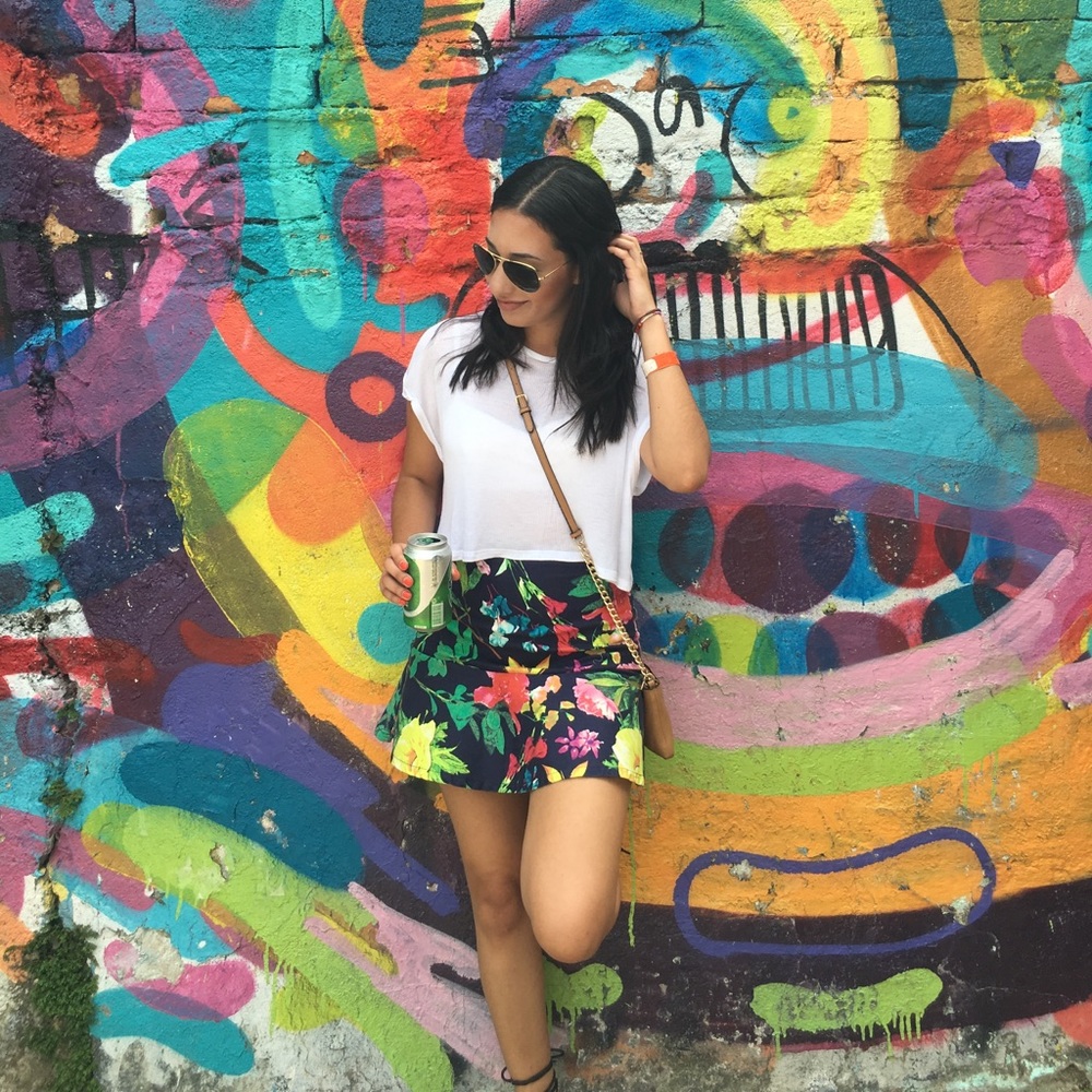 Floral Mini Skirt